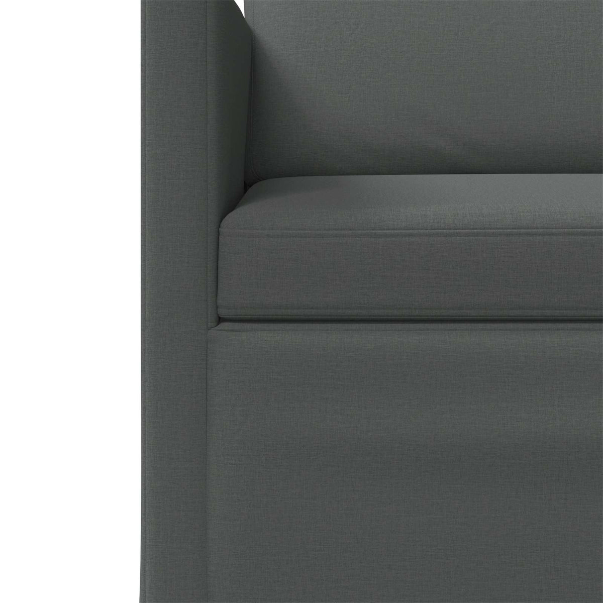 Seater Sofa Fabric Dark grey