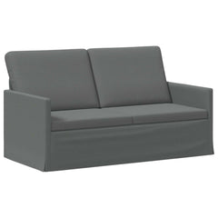 2 Seater Sofa 150 x 81 x 82 cm Fabric 140 cm Dark grey