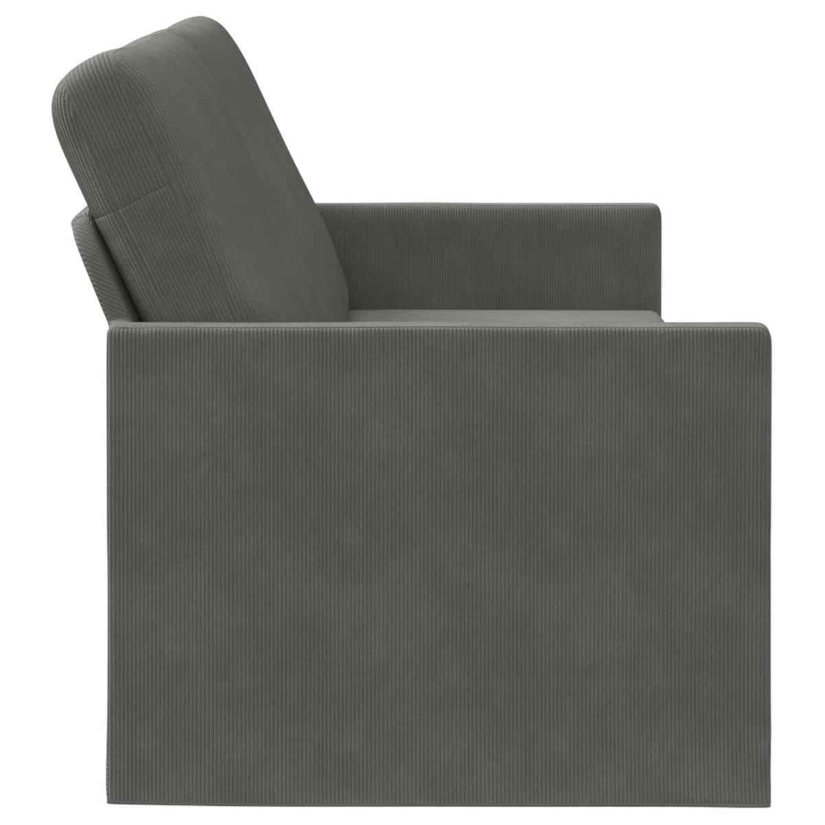 Seater Sofa Corduroy Fabric Dark grey