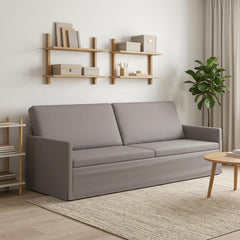 3 Seater Sofa 220 x 81 x 82 cm Fabric 210 cm Taupe