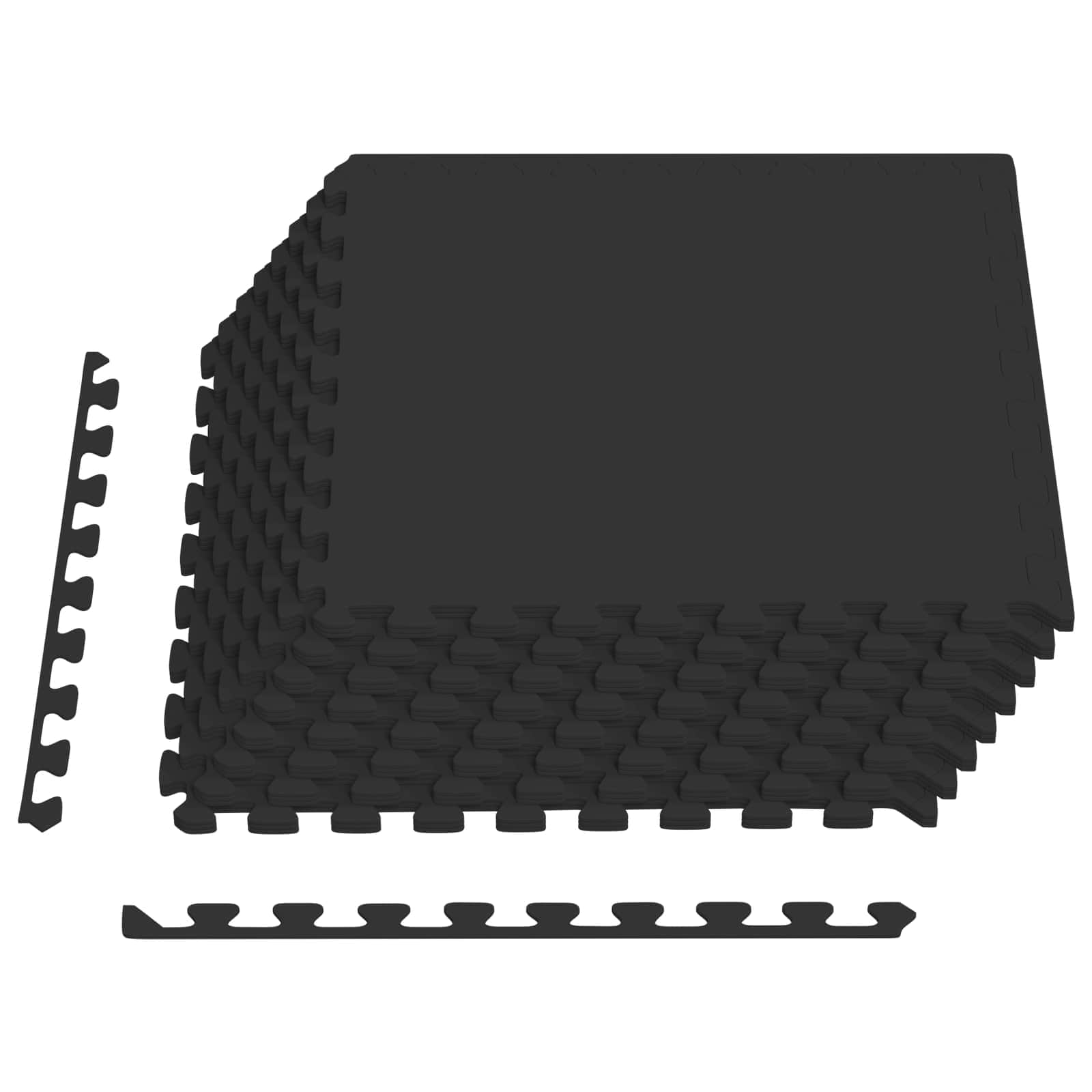 vidaXL Pool Ground Mat 24 pcs Black 8.64 m² EVA Foam 2