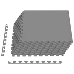 vidaXL Pool Ground Mat 24 pcs Grey 8.64 m² EVA Foam 2