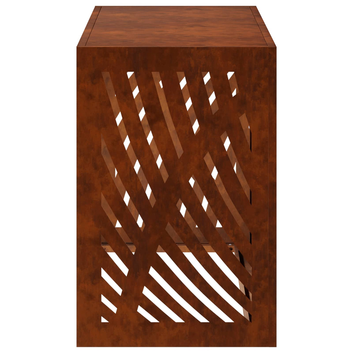 Air Conditioner Cover 90 x 40 x 60 cm Steel Leave Wave Pattern Weathering steel