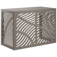Air Conditioner Cover 100 x 50 x 70 cm Steel Leave Wave Pattern Weathering steel