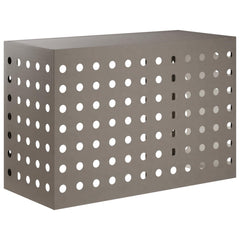 Air Conditioner Cover 90 x 40 x 60 cm Steel Round Circle Pattern Weathering steel
