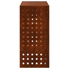Air Conditioner Cover 110 x 50 x 105 cm Steel Round Circle Pattern Weathering steel