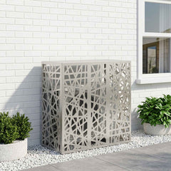 Air Conditioner Cover 110 x 50 x 105 cm Steel Geometric mesh Pattern Stainless steel
