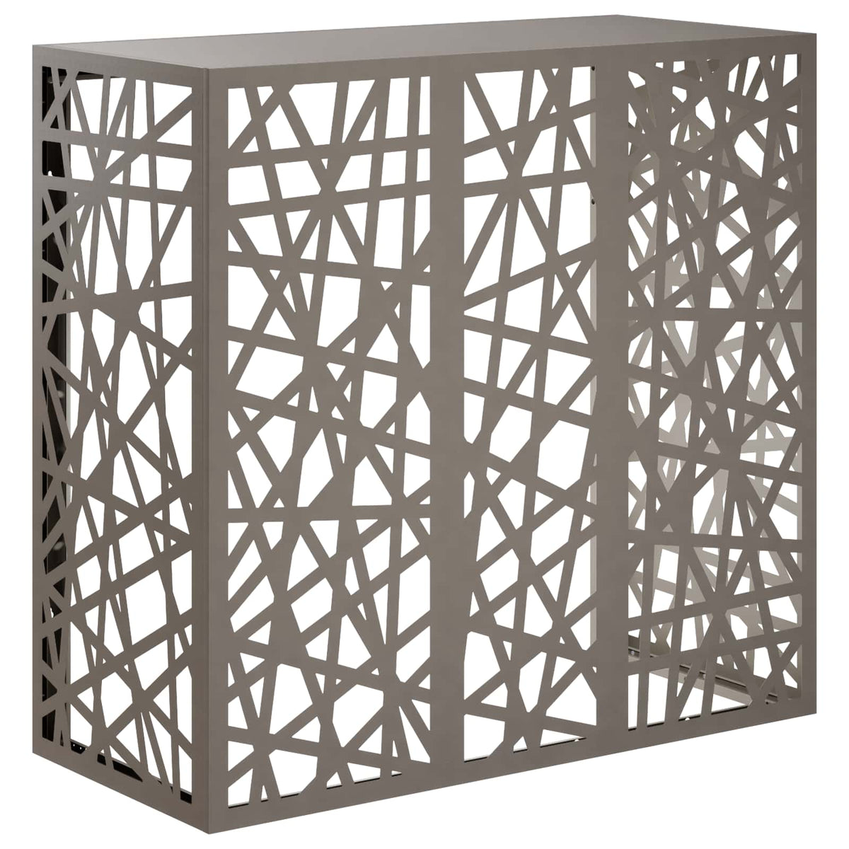 Air Conditioner Cover 110 x 50 x 105 cm Steel Geometric mesh Pattern Weathering steel