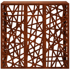 Air Conditioner Cover 110 x 50 x 105 cm Steel Geometric mesh Pattern Weathering steel