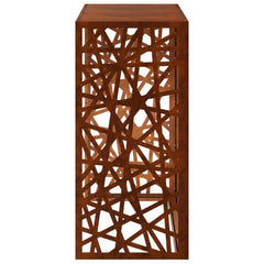Air Conditioner Cover 110 x 50 x 105 cm Steel Geometric mesh Pattern Weathering steel