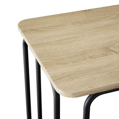 vidaXL Dining Table 100 x 50 x 75 cm Engineered Wood Sonoma Oak 6