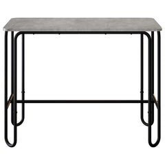 vidaXL Dining Table 100 x 50 x 75 cm Engineered Wood Concrete Grey 3