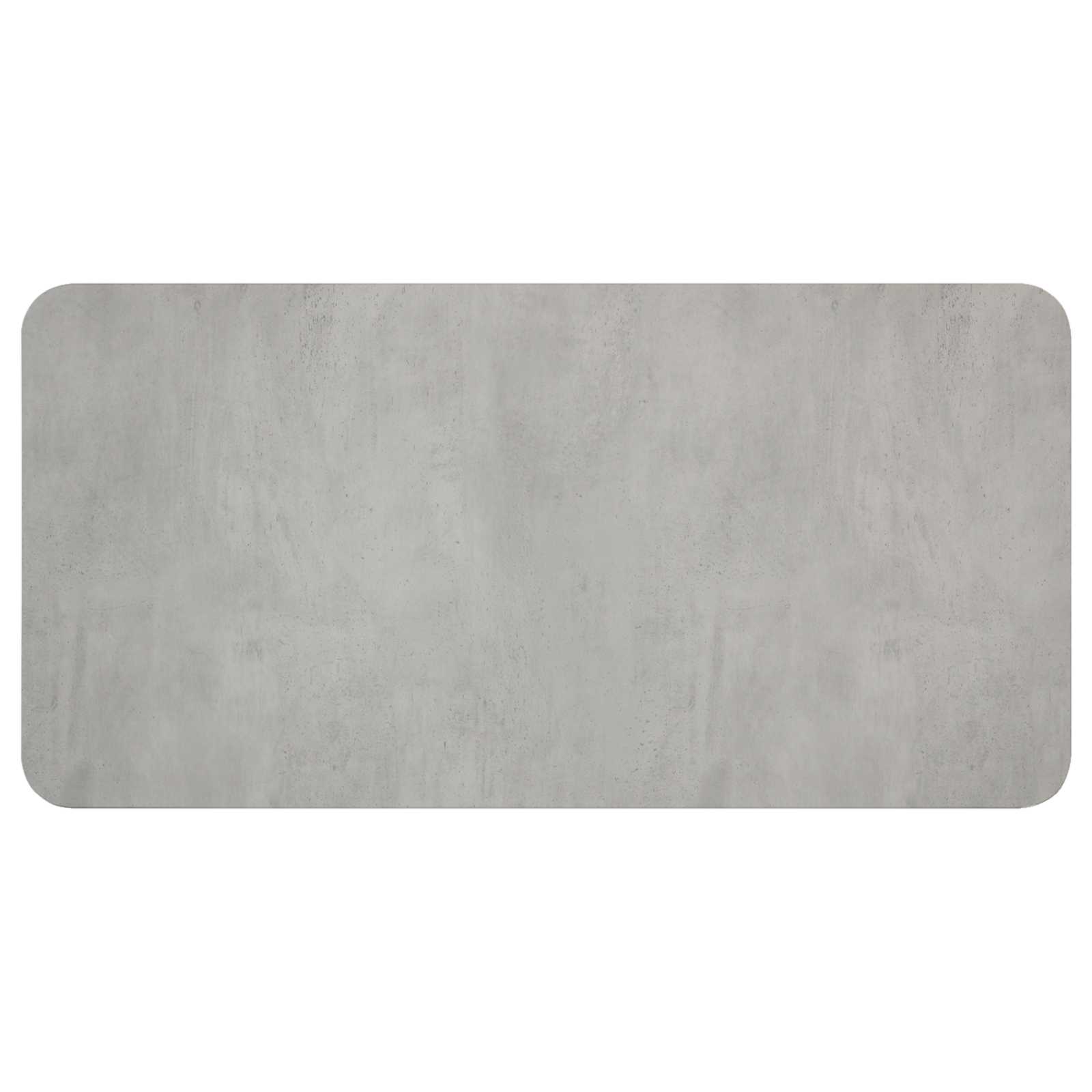 vidaXL Dining Table 100 x 50 x 75 cm Engineered Wood Concrete Grey 5