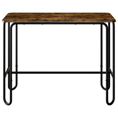 vidaXL Dining Table 100 x 50 x 75 cm Engineered Wood Smoked Oak 3