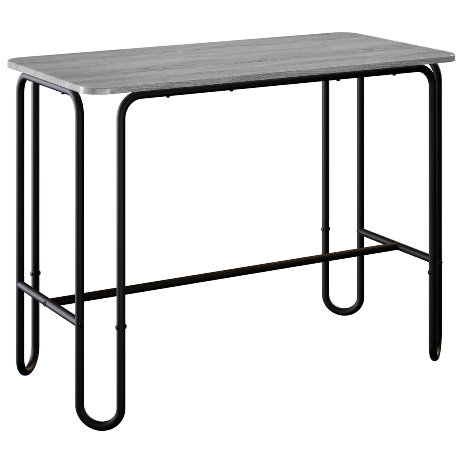 vidaXL Dining Table 100 x 50 x 75 cm Engineered Wood Grey Sonoma 2
