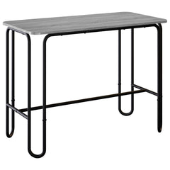 vidaXL Dining Table 100 x 50 x 75 cm Engineered Wood Grey Sonoma 2