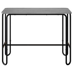 vidaXL Dining Table 100 x 50 x 75 cm Engineered Wood Grey Sonoma 3