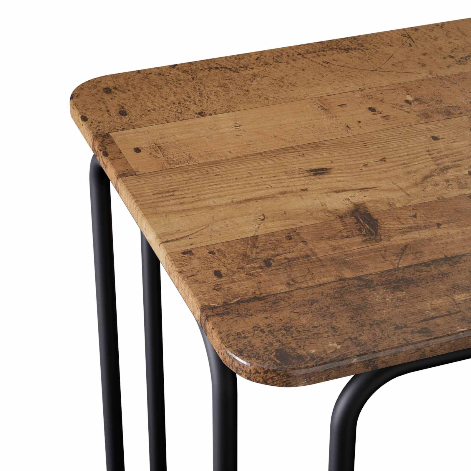 vidaXL Dining Table 100 x 50 x 75 cm Engineered Wood Old Wood 6