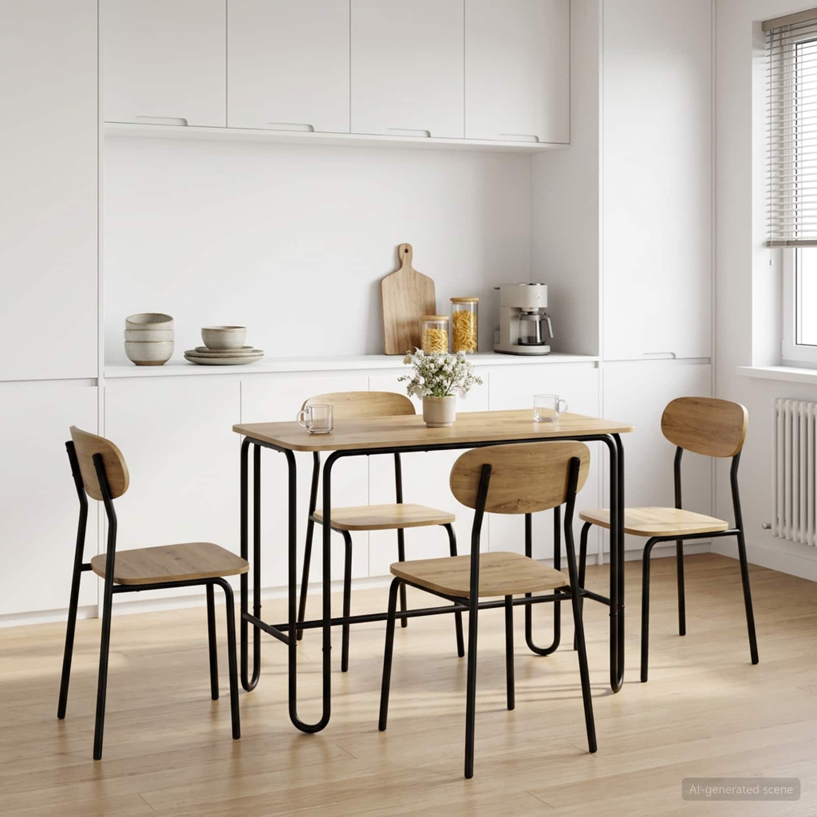 vidaXL Dining Table 100 x 50 x 75 cm Engineered Wood Artisan Oak 1