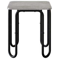 vidaXL Coffee Table Concrete Grey 40 x 40 x 45 cm Engineered Wood 3