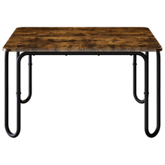 vidaXL Coffee Table Smoked Oak 59 x 59 x 45 cm Engineered Wood 4