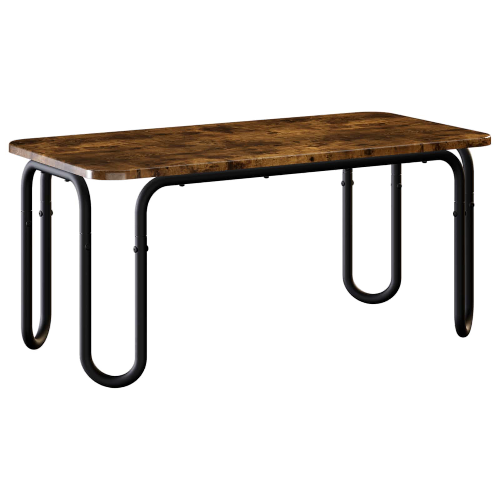 vidaXL Coffee Table Smoked Oak 79.5 x 40 x 36 cm Engineered Wood 2