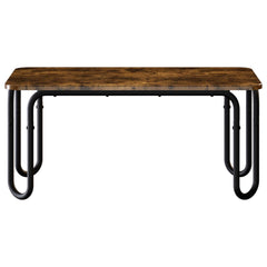 vidaXL Coffee Table Smoked Oak 79.5 x 40 x 36 cm Engineered Wood 3