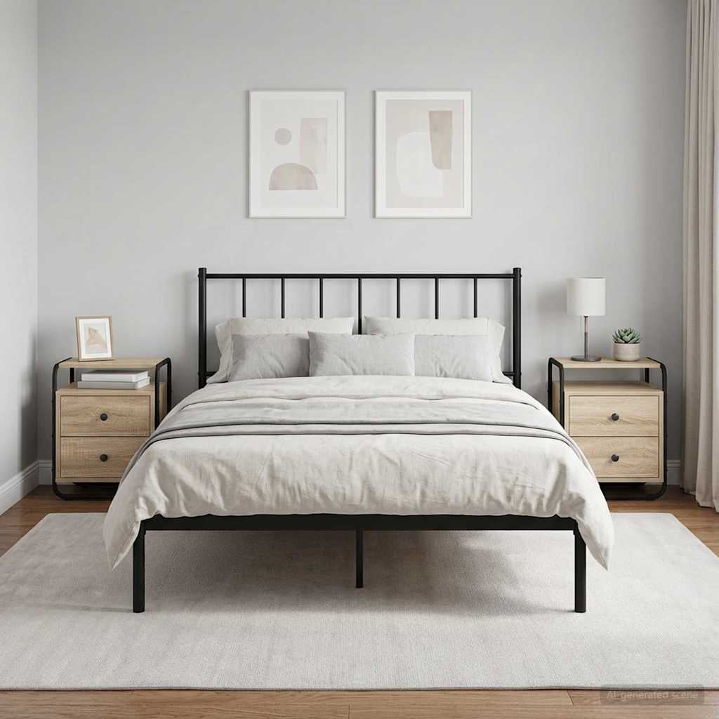 vidaXL Bedside Cabinet 2 pcs Sonoma Oak 40 x 36.5 x 50 cm 1