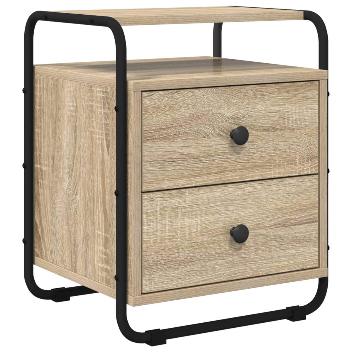 vidaXL Bedside Cabinet 2 pcs Sonoma Oak 40 x 36.5 x 50 cm 4