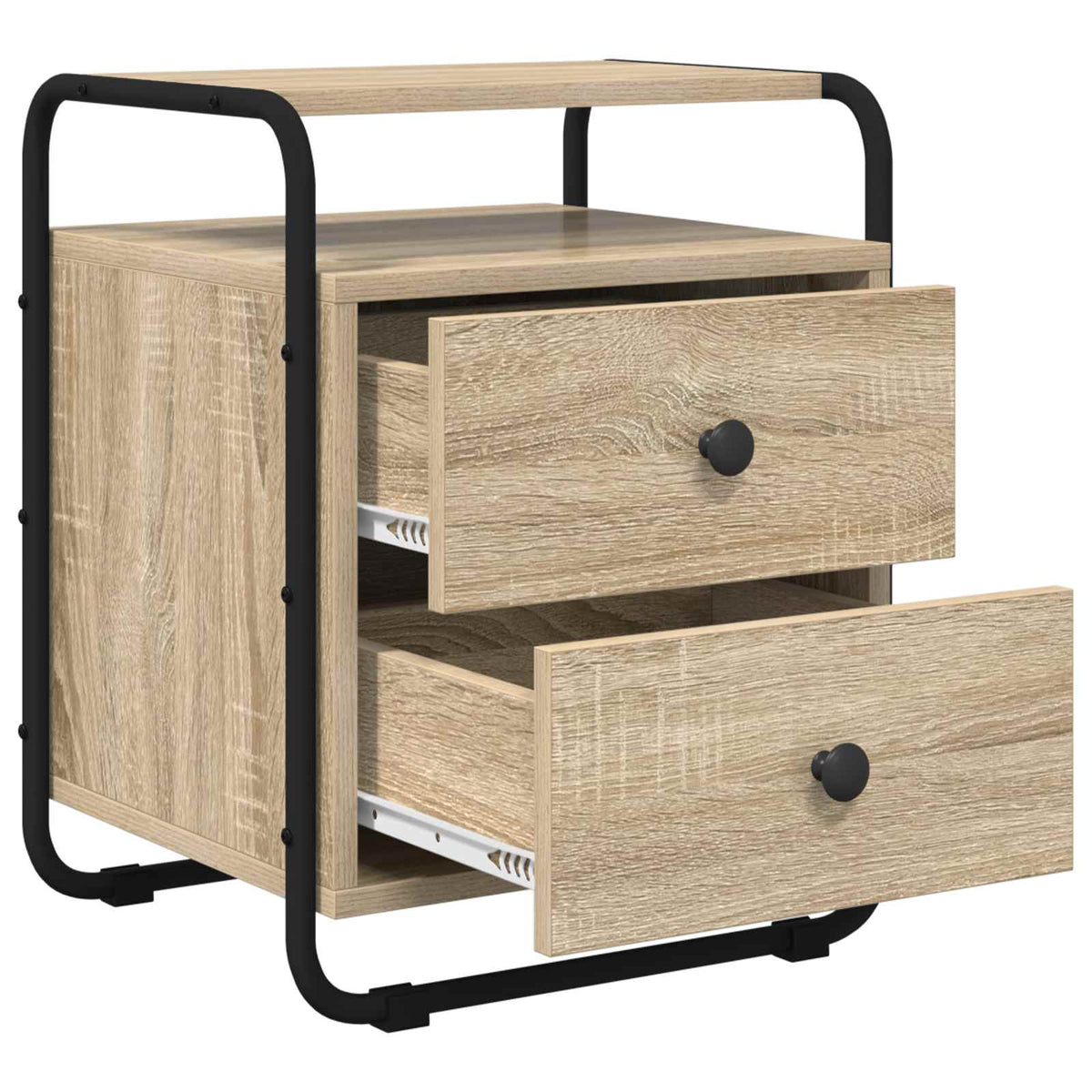 vidaXL Bedside Cabinet 2 pcs Sonoma Oak 40 x 36.5 x 50 cm 5