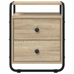 vidaXL Bedside Cabinet 2 pcs Sonoma Oak 40 x 36.5 x 50 cm 6