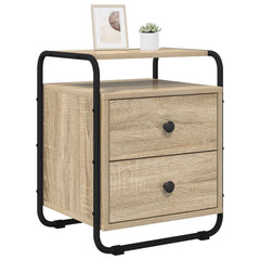 vidaXL Bedside Cabinet 2 pcs Sonoma Oak 40 x 36.5 x 50 cm 3