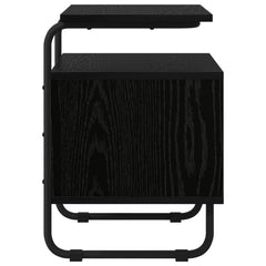 vidaXL Bedside Cabinet 2 pcs Black Oak 40 x 36.5 x 50 cm 6