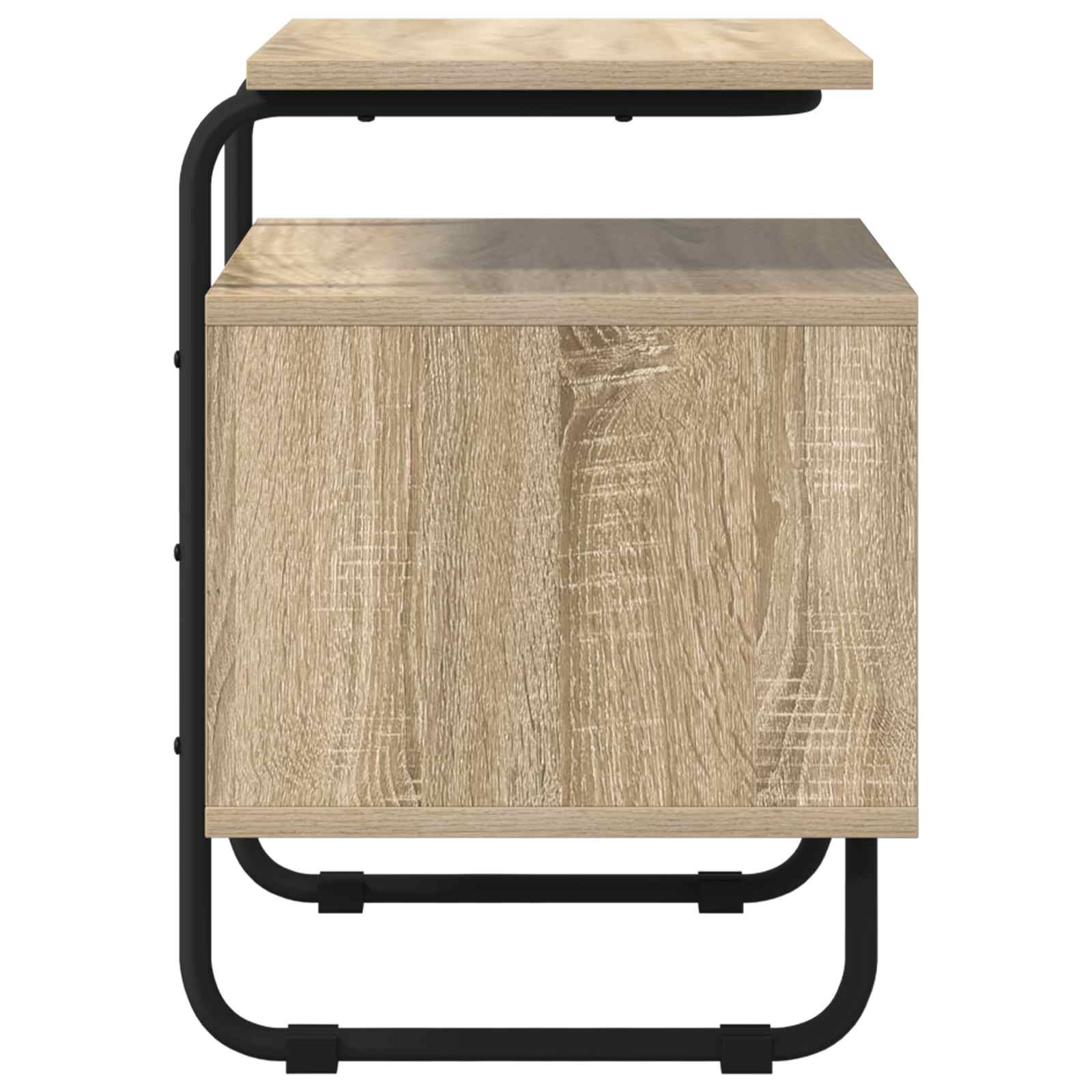 vidaXL Bedside Cabinet Sonoma Oak 40 x 36.5 x 50 cm Engineered Wood 5