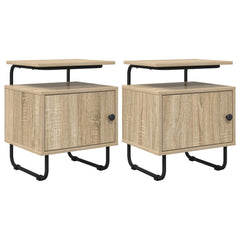 vidaXL Bedside Cabinet 2 pcs Sonoma Oak 40 x 36.5 x 50 cm 2