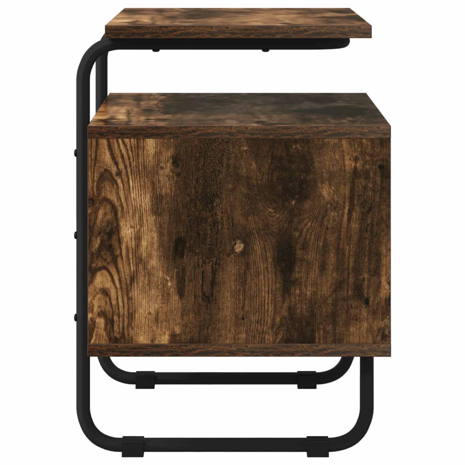 vidaXL Bedside Cabinet Smoked Oak 40 x 36.5 x 50 cm Engineered Wood 5