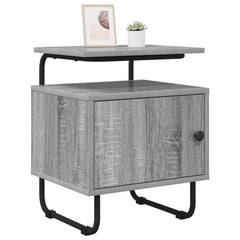 vidaXL Bedside Cabinet Grey Sonoma 40 x 36.5 x 50 cm Engineered Wood 2