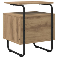 vidaXL Bedside Cabinet Artisan Oak 40 x 36.5 x 50 cm Engineered Wood 6
