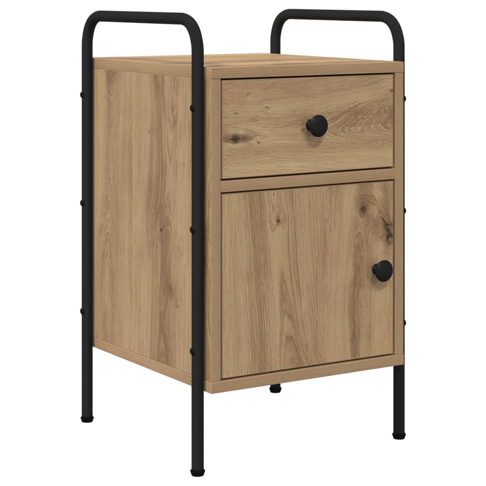 vidaXL Bedside Cabinet Artisan Oak 35 x 36.5 x 61 cm Engineered Wood 1