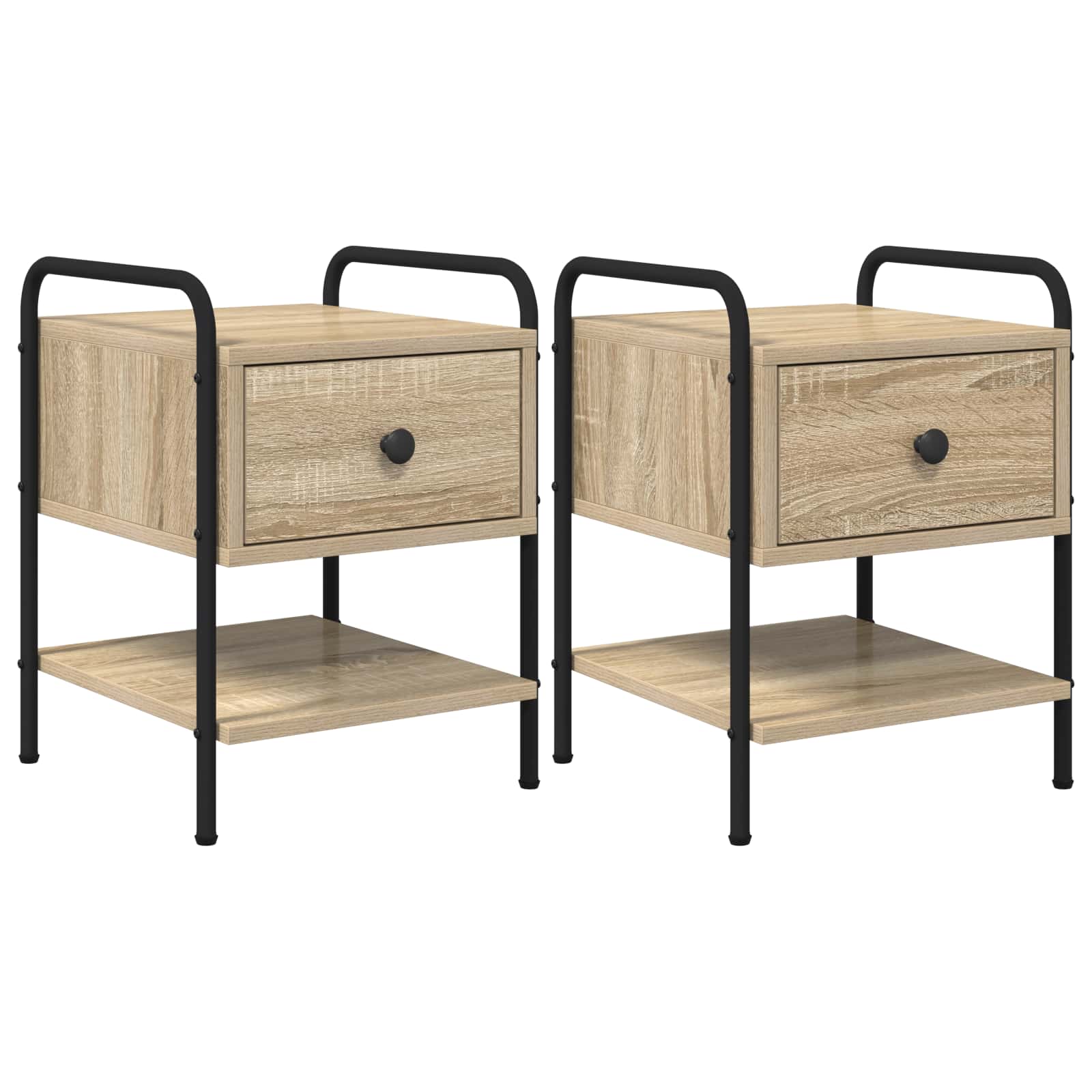 vidaXL Bedside Cabinet 2 pcs Sonoma Oak 35 x 36.5 x 47 cm 2