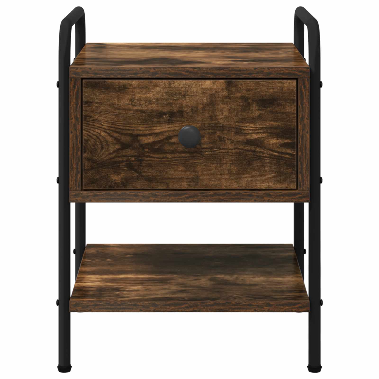 vidaXL Bedside Cabinet Smoked Oak 35 x 36.5 x 47 cm Engineered Wood 5