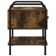 vidaXL Bedside Cabinet Smoked Oak 35 x 36.5 x 47 cm Engineered Wood 6