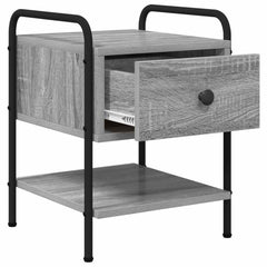 vidaXL Bedside Cabinet 2 pcs Grey Sonoma 35 x 36.5 x 47 cm 5