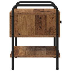 vidaXL Bedside Cabinet Old Wood 35 x 36.5 x 47 cm Engineered Wood 6