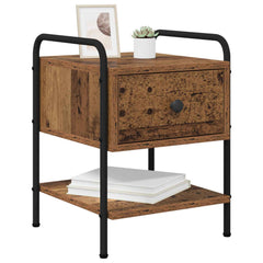 vidaXL Bedside Cabinet 2 pcs Old Wood 35 x 36.5 x 47 cm 3