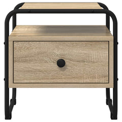 vidaXL Bedside Cabinet Sonoma Oak 40 x 39.5 x 40 cm Engineered Wood 5