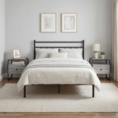 Bedside Cabinet 40 x 39.5 x 40 cm Grey sonoma 2