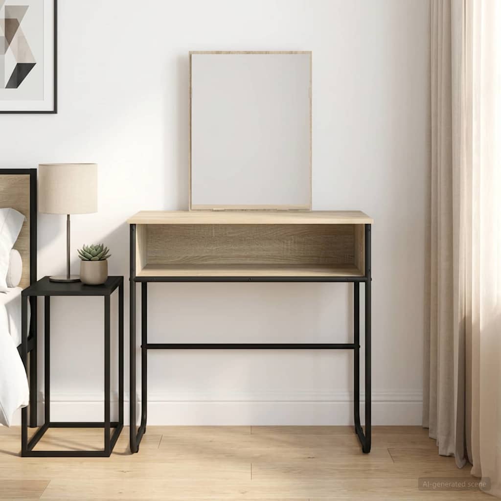 Dressing Table 81 x 40 x 131 cm Engineered Wood Sonoma oak