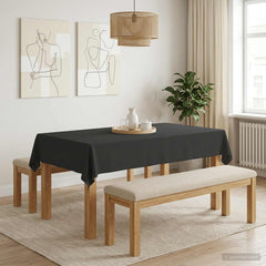 vidaXL Table Cloth Polyester Rectangular 5 pcs Dark Grey