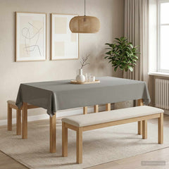 Table Cloth Rectangular 5 pcs Light Grey 110 x 160 cm